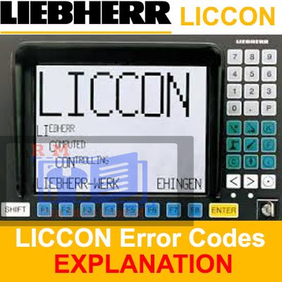 Liebherr LICCON Error Codes