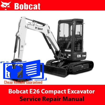 bobcat e26 owners manual