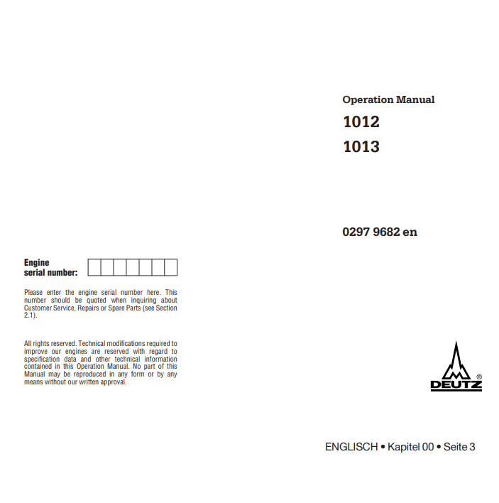 deutz 1013 service manual pdf deutz 1013 manual pdf