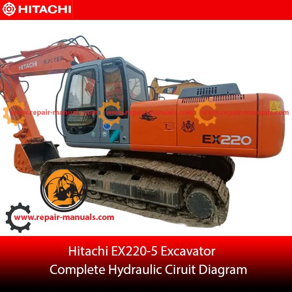 Hydraulic Ciruit Diagram for hitachi excavator ex220-5