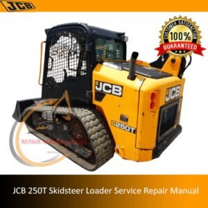 Service Repair Manual for JCB 250T Skidsteer Loader, showcasing detailed diagrams and maintenance instructions