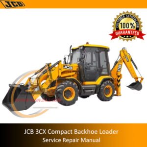Service Repair Manual for JCB 3CX Backhoe Loader, showcasing diagrams and maintenance instructions