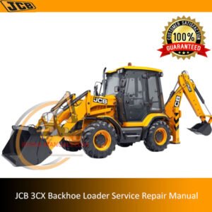 Service Repair Manual for JCB 3CX Backhoe Loader, showcasing diagrams and maintenance instructions