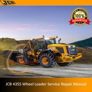 Service Repair Manual for JCB 435S Wheel Loader, showcasing detailed diagrams and maintenance instructions