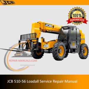 Detailed service repair manual for the JCB 510-56 Loadall, focusing on maintenance practices and repair techniques