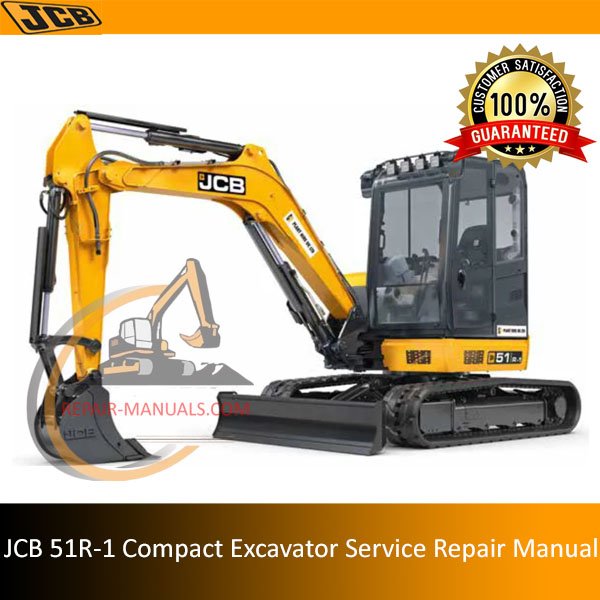 Service repair manual for JCB 51R-1 Compact Excavator