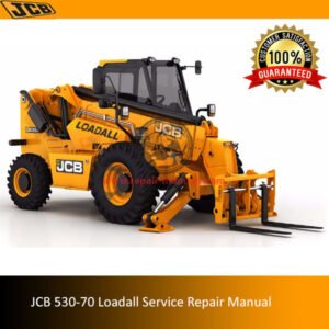 JCB 530-70 Loadall Service Repair Manual showcasing technical drawings and essential repair information