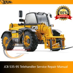 Service Repair Manual for JCB 535-95 Telehandler, showcasing detailed diagrams and maintenance instructions