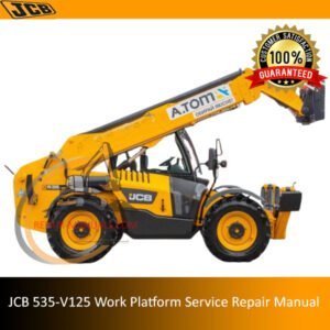 Service Repair Manual for JCB 535-V125 Work Platform, showcasing detailed diagrams and instructions for maintenance
