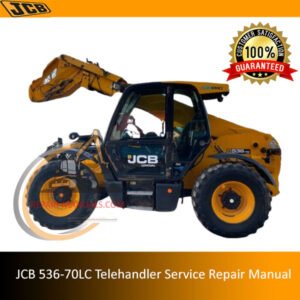 Service Repair Manual for JCB 536-70LC Telehandler, showcasing detailed diagrams and maintenance instructions