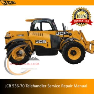 JCB 536-70 Telehandler Service Repair Manual showcasing technical drawings and essential maintenance information