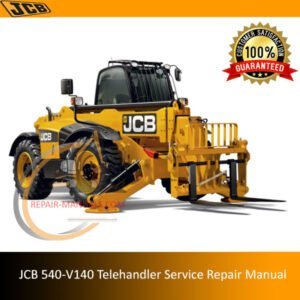 Service Repair Manual for JCB 540-V140 Telehandler, showcasing detailed diagrams and maintenance instructions