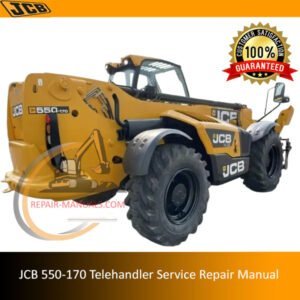 JCB 550-170 Telehandler Service Repair Manual showcasing technical drawings and essential maintenance information