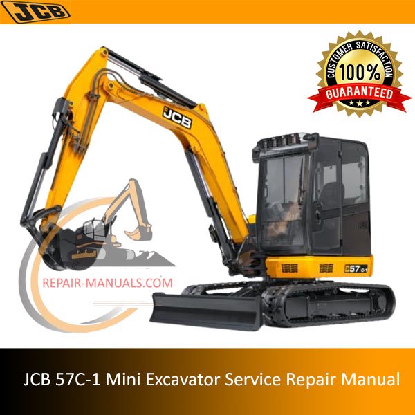 Service repair manual for JCB 57C-1 Mini Excavator