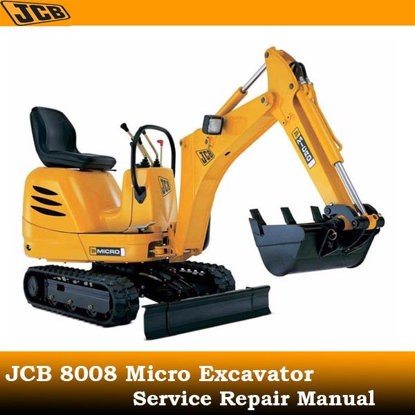 Service repair manual for JCB 8008 Micro Excavator