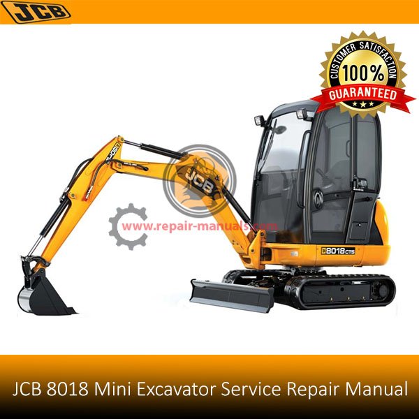 Service repair manual for JCB 8018 Mini Excavator