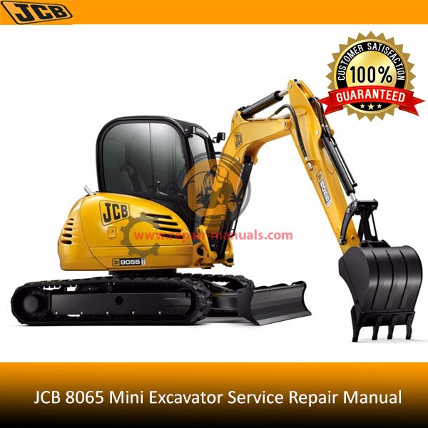 Service repair manual for JCB 8065 Mini Excavator