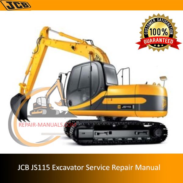 Service repair manual for JCB JS115 excavator