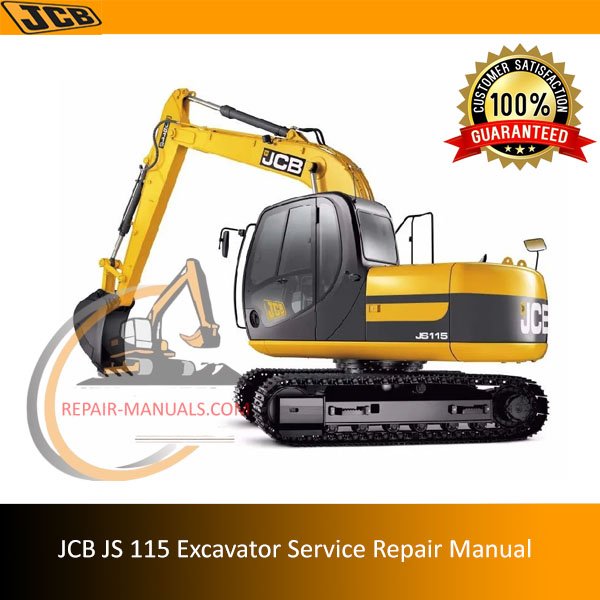 Service repair manual for JCB JS115 excavator