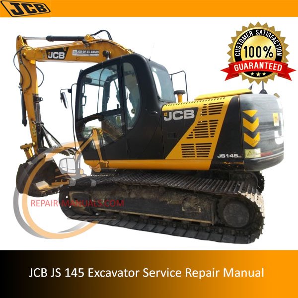 Service repair manual for JCB JS145 excavator