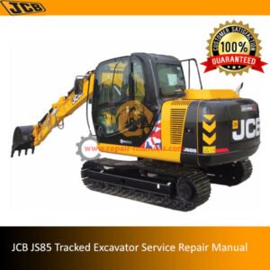 Service Repair Manual for JCB JS85 Tracked Excavator, showcasing detailed diagrams and maintenance instructions