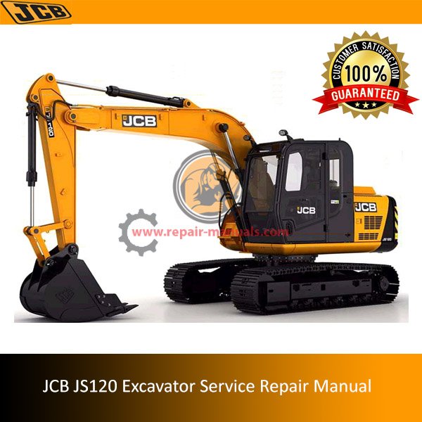 Detailed JCB JS120 Excavator Service Repair Manual highlighting key service procedures and troubleshooting tips