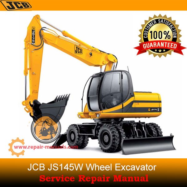Service repair manual for JCB JS145W Wheel Excavator