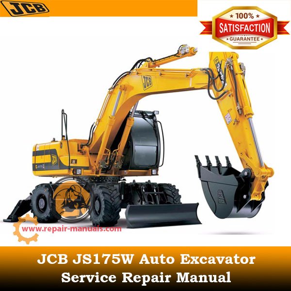Service repair manual for JCB JS175W excavator