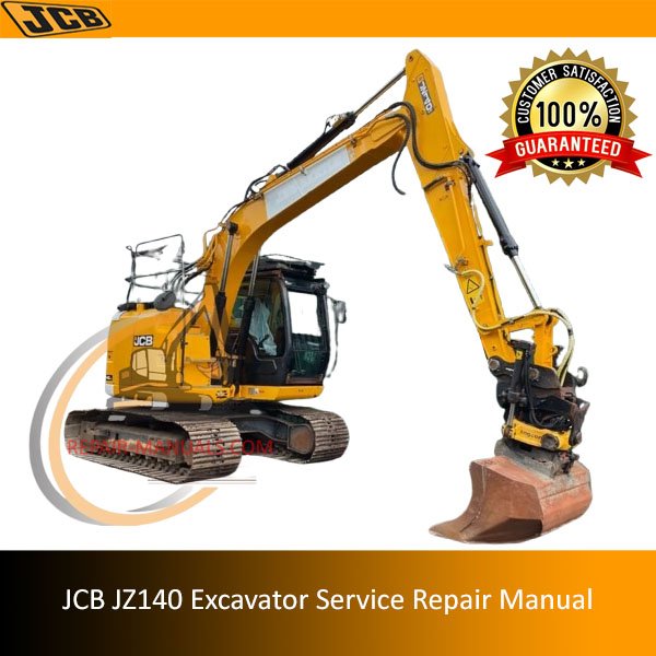 Detailed service and repair manual for the JCB JZ140 excavator