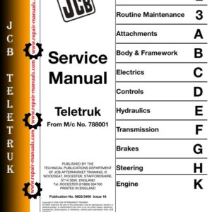 JCB Teletruk Service Repair Manual