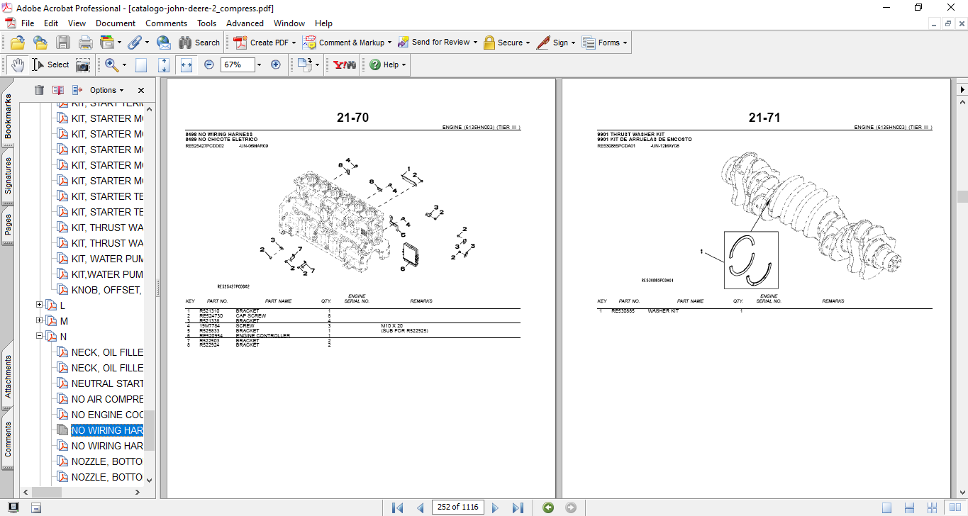 John Deere 7760 Cotton Picker Parts Catalog