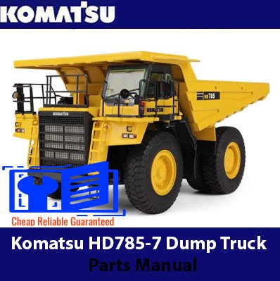 komatsu hd785-7 parts manual pdf