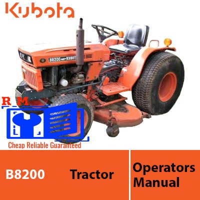 kubota b8200 operator's manual