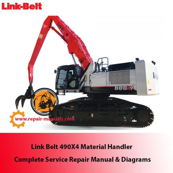 Detailed service repair manual and diagrams for the Link Belt 600X4 material handler