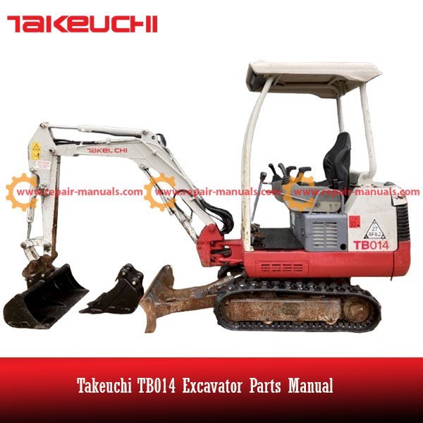 Takeuchi TB014 part manual cover