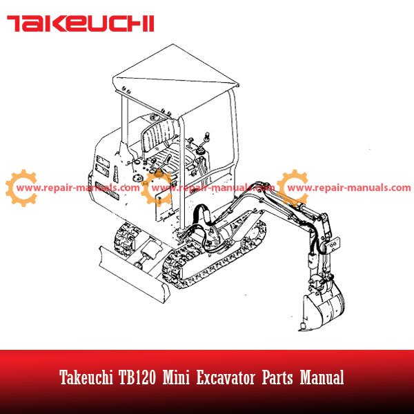 Detailed parts manual for Takeuchi TB120