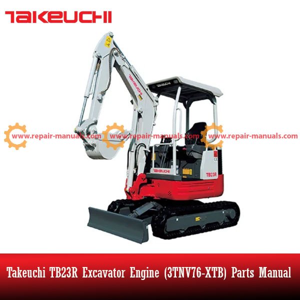 Detailed parts manual for the Takeuchi TB23R Excavator Engine 3TNV76-XTB essential for understanding engine components