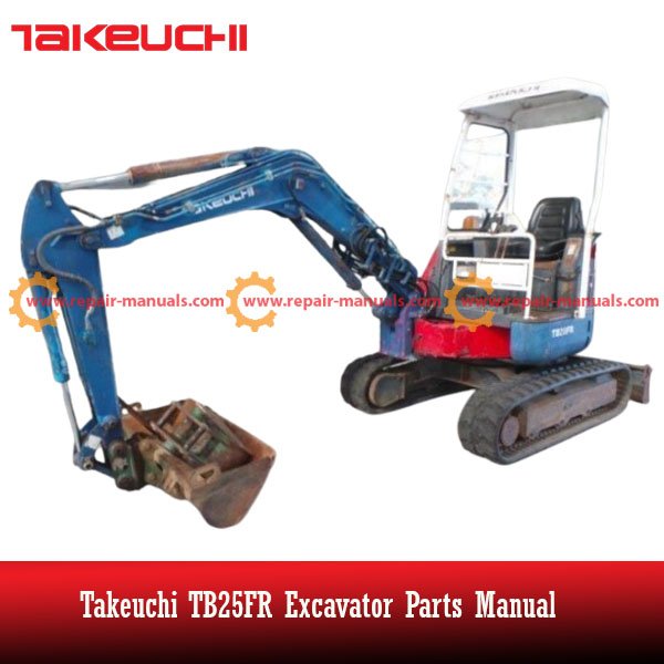 Parts manual for Takeuchi TB25FR excavator