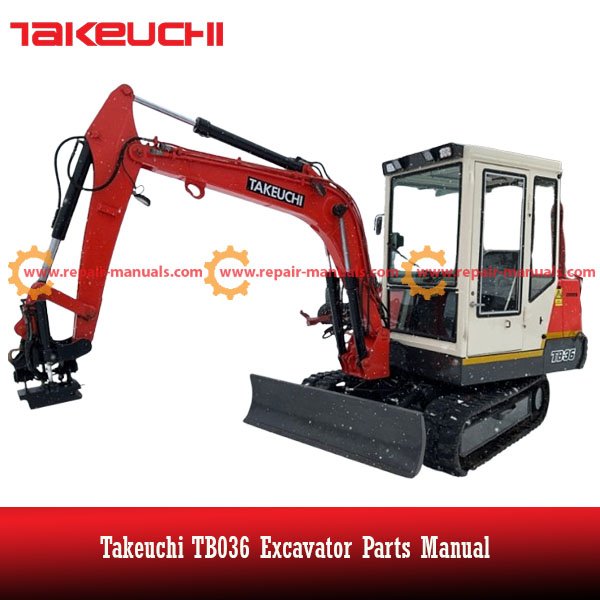 Parts manual for Takeuchi TB036