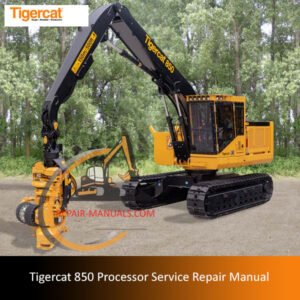 Service repair manual for the Tigercat 850 Processor, detailing maintenance and troubleshooting procedures