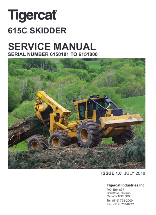 Tigercat 615C Skidder Service Repair Manual - Image 2