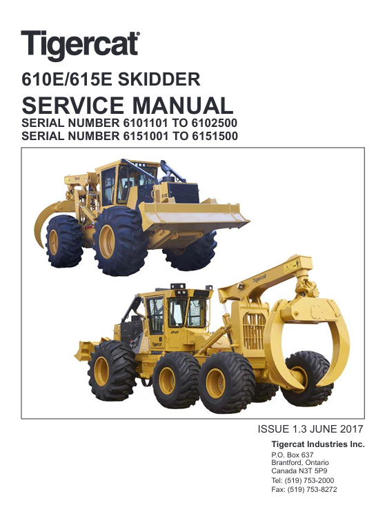 Tigercat 615E Skidder Service Repair Manual - Image 2