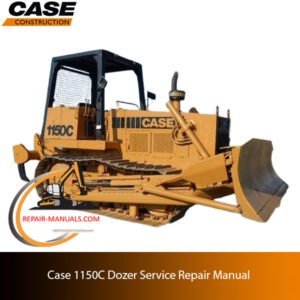 Service repair manual for Case 1150C dozer, displaying repair procedures and illustrations for effective maintenance