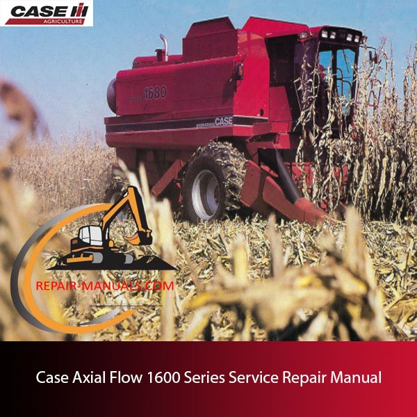 Axial Flow 1600 Series Service Repair Manual cover featuring technical illustrations and detailed service instructions