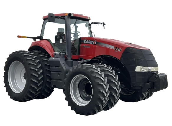 Cover of the service repair manual for Case Magnum 340 CVT tractor, highlighting essential maintenance information