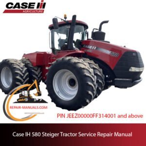 service repair manual for Case IH 580 Steiger Tractor, including troubleshooting and maintenance tips