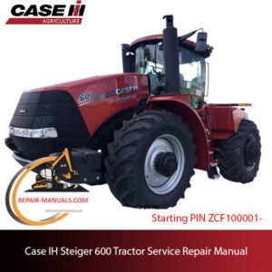 Case IH Steiger 600 Tractor service repair manual, highlighting repair procedures and maintenance recommendations