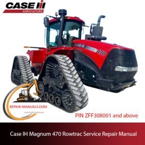 Case IH Magnum 470 Rowtrac Tractor service repair manual, showcasing detailed diagrams and maintenance instructions