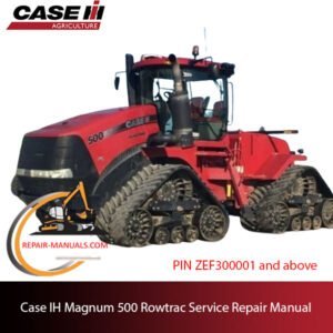 Case IH 500 Rowtrac tractor service repair manual, detailing repair procedures and specifications for maintenance
