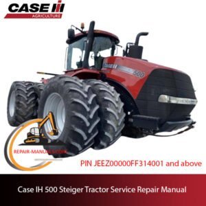 service repair manual for Case IH 500 Steiger Tractor, including maintenance tips and troubleshooting guides